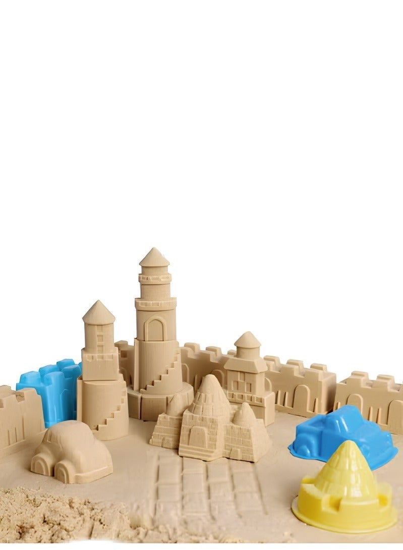 HASSM Magic Sand for Kids, Self-Adhesive, Moldable, Never Drys Out - Fun for Kids to Refill Sensory Sandbox Toys, Perfect for Shaping, Squeezing, Scooping, Rolling, and Molding - Image 5