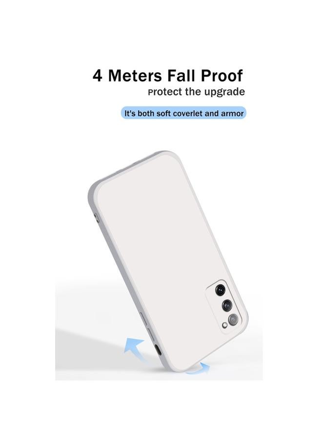 S-TOP Case For Samsung Galaxy S20 FE Solid Color Imitation Liquid Silicone Straight Edge Dropproof Full Coverage Protective Case - Image 5