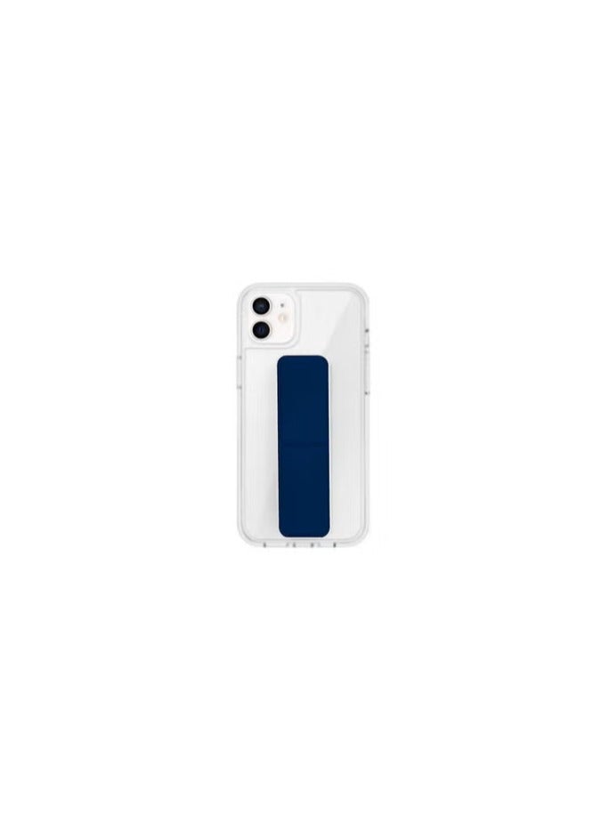 CATANES iPhone 11 Clear Case with Magnetic Wrist Strap Finger Grip Kickstand Blue - Image 1