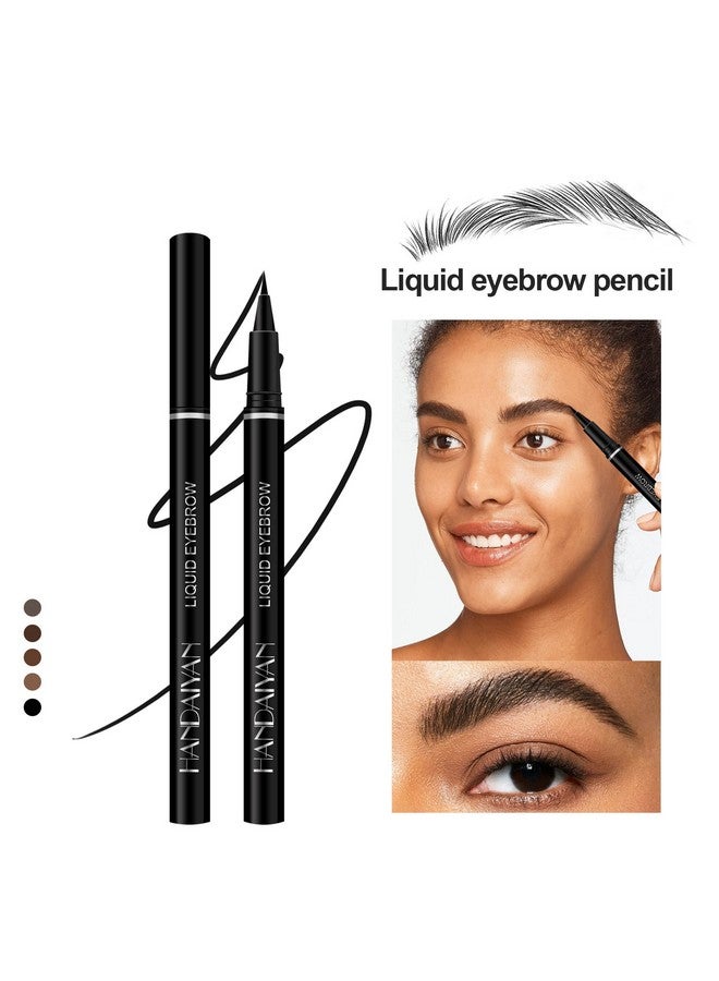 Easilydays Ultrafine Felttip Liquid Eyeliner Pen Waterproof 5 Colors Wild Water Eyebrow Pencil Highly Pigmented Intense Color Glides On Smoothly Long Lasting Smudgeproof Women Eye Makeup Pen (02) - Image 2