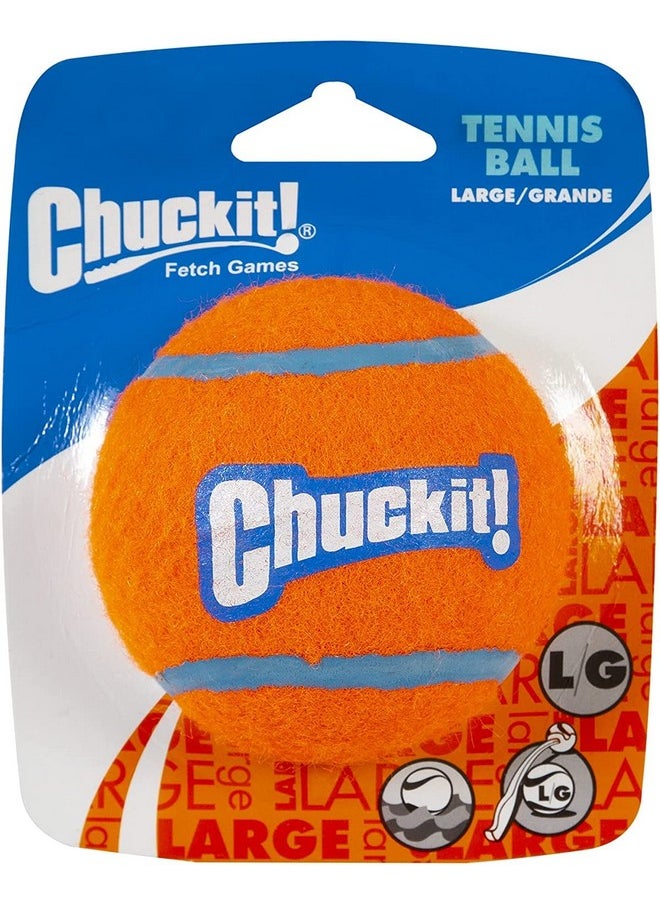 Chuckit! - Chuckit Dog Tennis Ball Dog Toy, Large (3 Inch Diameter) For Dogs 60100Lbs, Pack Of 1 - Image 1