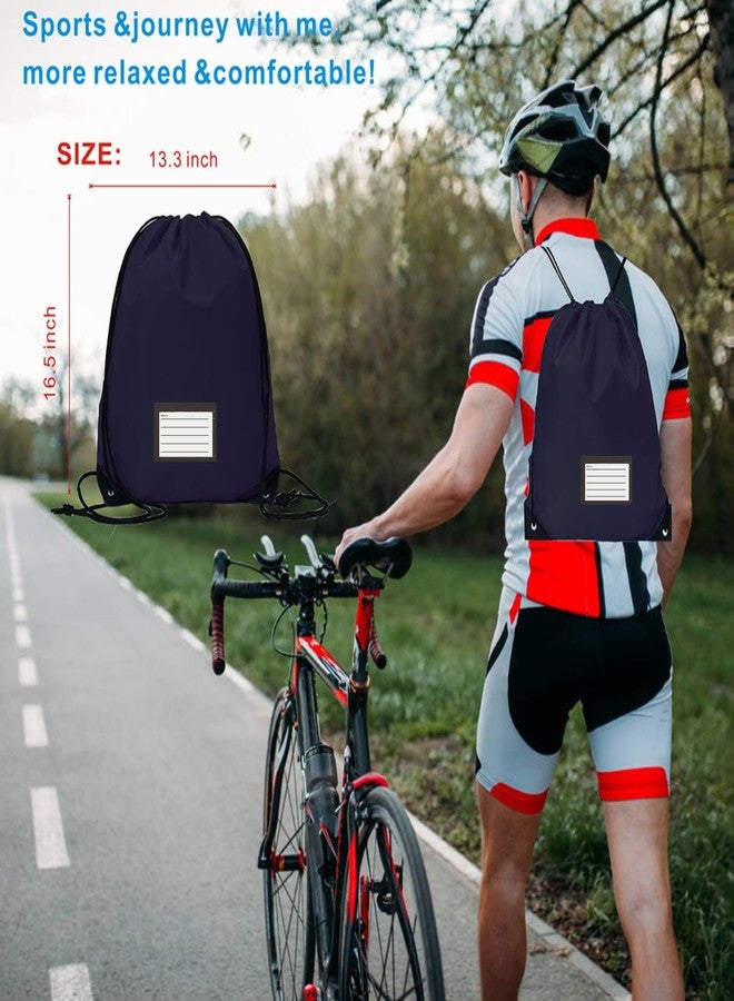 JohahaTim Drawstring Backpack Bulk 50 Packs Draw String Bags for Gym Sports Trip Pedestrianism Cinch Sack DIY for Women Men with Memo Card(red) - Image 5
