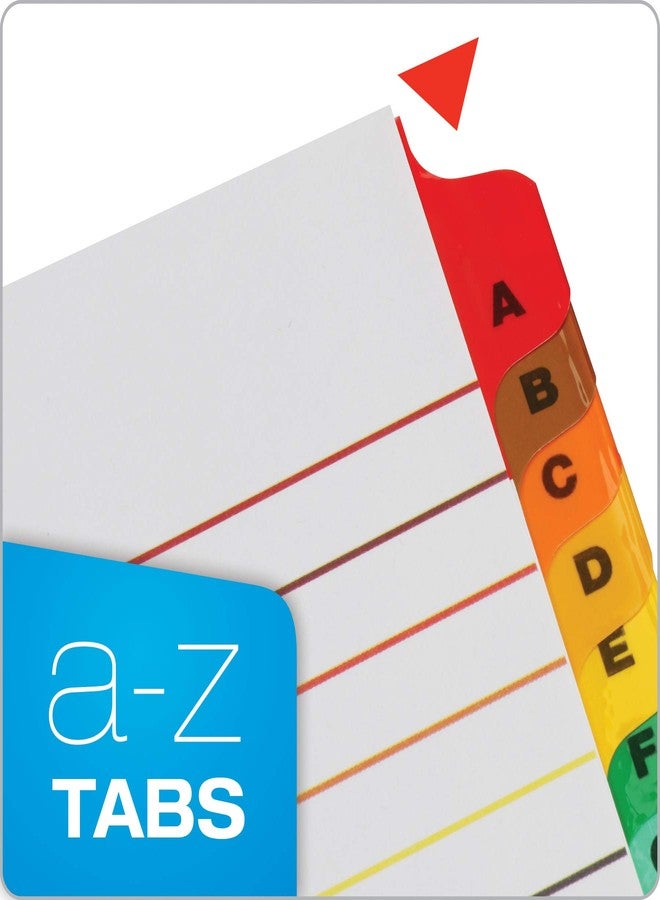 Cardinal Binder Dividers, A-Z Tabs, 3 Pack, Customizable Table of Contents Page, Reversible Multicolor Tabs, 3-Hole Punched for Binders - Image 2