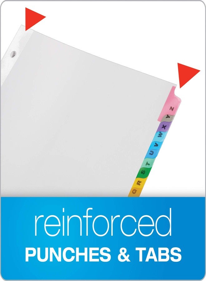 Cardinal Binder Dividers, A-Z Tabs, 3 Pack, Customizable Table of Contents Page, Reversible Multicolor Tabs, 3-Hole Punched for Binders - Image 3