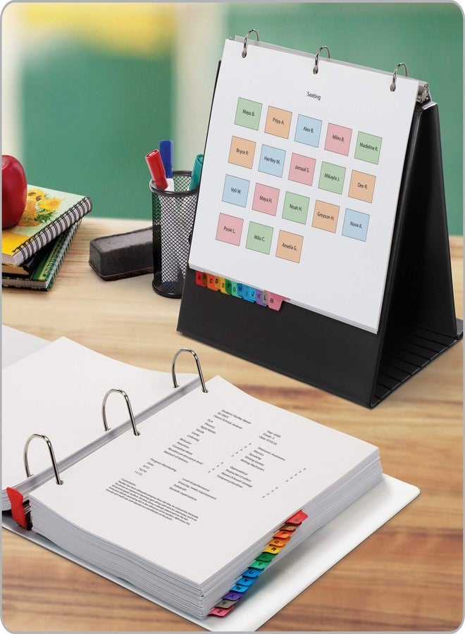 Cardinal Binder Dividers, A-Z Tabs, 3 Pack, Customizable Table of Contents Page, Reversible Multicolor Tabs, 3-Hole Punched for Binders - Image 5