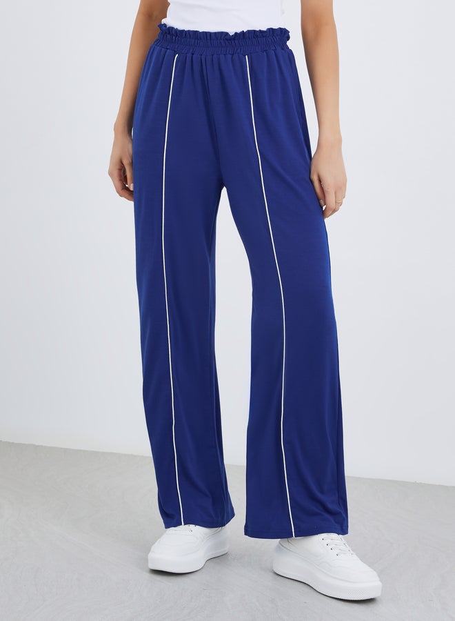 Take Two Piping Detail Pants with Elastic Waistband - Image 2