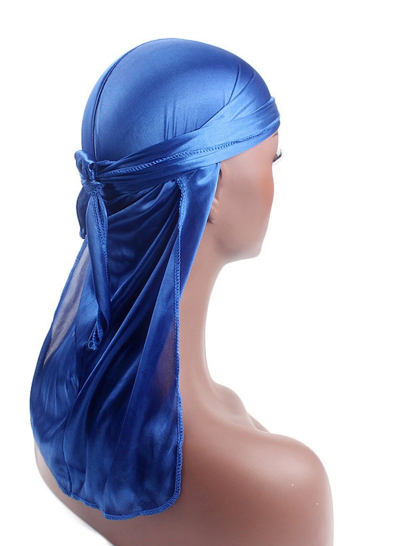 Silk Durag Head Wrap Durag Long Tail Beanies for Men Women,Set of 7  - Image 2