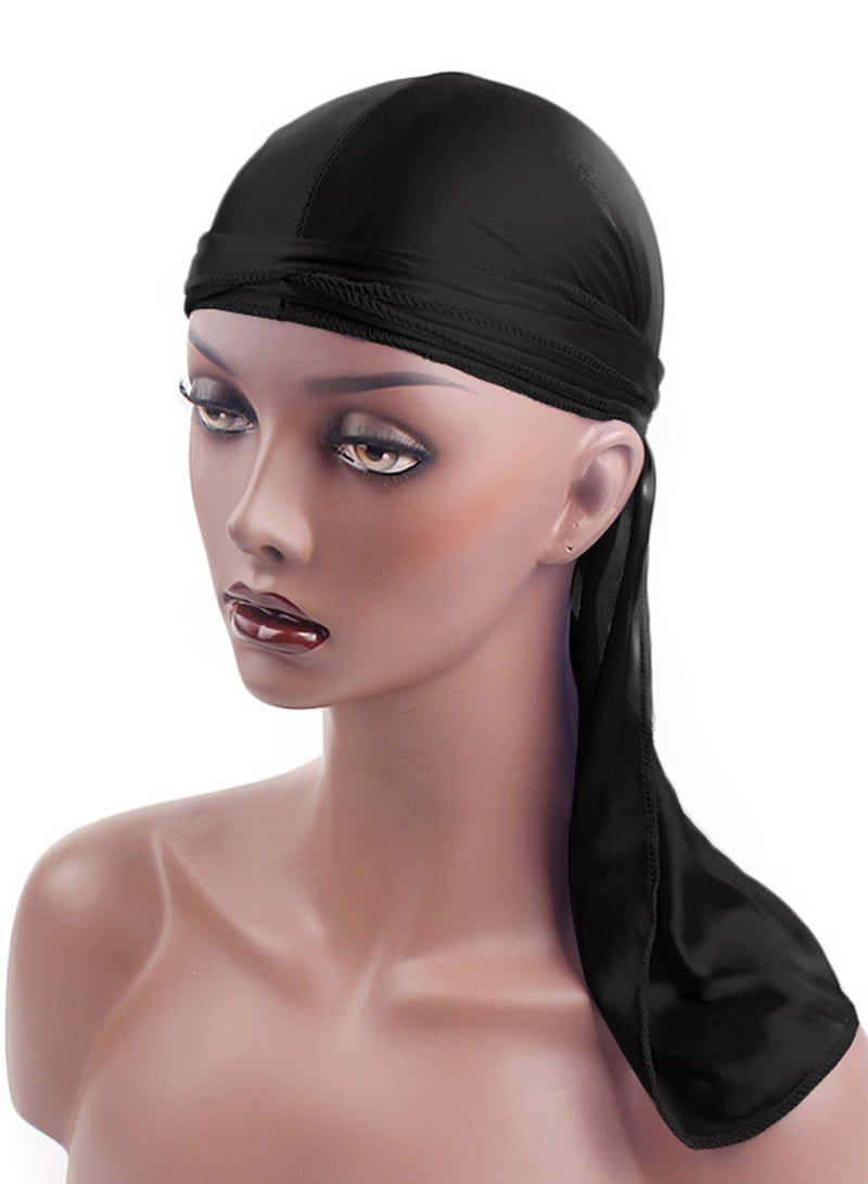 Silk Durag Head Wrap Durag Long Tail Beanies for Men Women,Set of 7  - Image 4