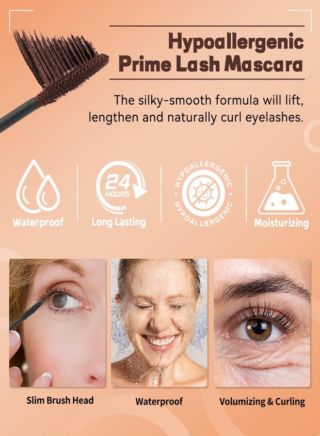 Lestpola Mascara for Older Women 60 Plus, Black Mascara Volume and Length for Mature Women with Thinning Lashes, Prime Máscara Waterproof Long Lasting Volumizing, Hypoallergenic Máscara for Sensitive Eyes-01 - Image 4