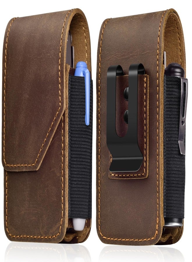 SOGCASE Genuine Leather Multitool Sheath Replacement for Leatherman - Premium EDC Belt Organizer Pouch with Magnetic Closure for Folding Tools, Darkbrown - Image 1