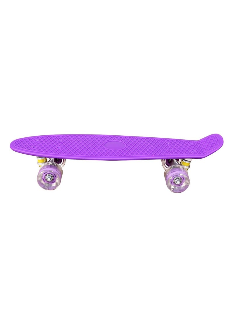 AGD Skateboard For Children With LED Wheels, Purple  - Image 2