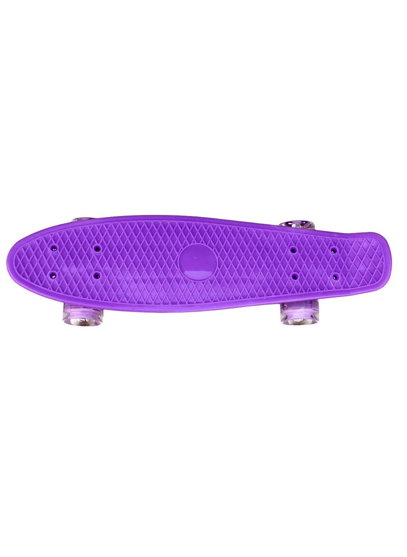 AGD Skateboard For Children With LED Wheels, Purple  - Image 3