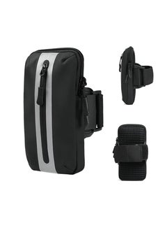 Excefore Running Phone Armband, Sports Armband Cell Phone, Phone Arm Holder for Gym Workouts and Exercise, Compatible with iPhone (Black)  - Image 1