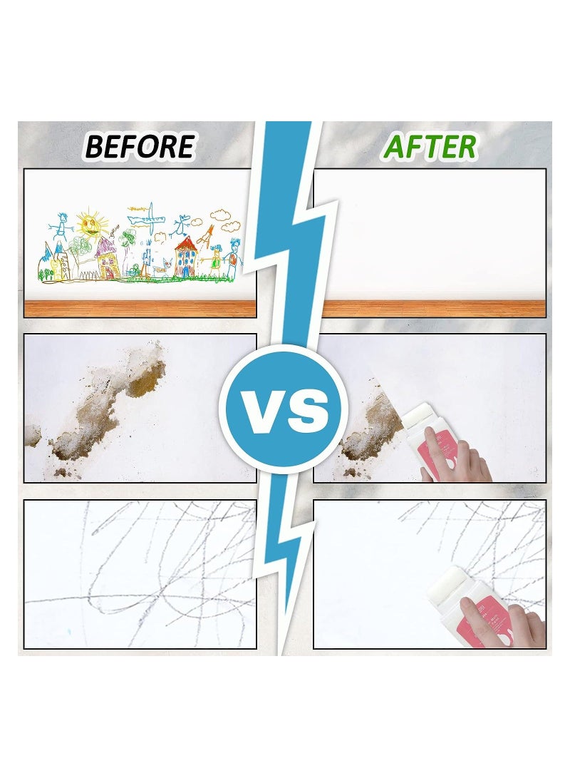 Small Roller Wall Patching Brush, DIY Renovation Wall Spackle Roller with Latex Paint White,  Mini Wall Repair Paste, Fill Quick, 100g  - Image 2