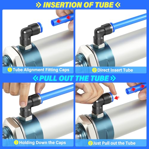 TAILONZ PNEUMATIC Blue 8mm or 5/16 OD 5mm ID Polyurethane PU Air Hose Pipe Tube Kit 32 Meter 100ft - Image 5