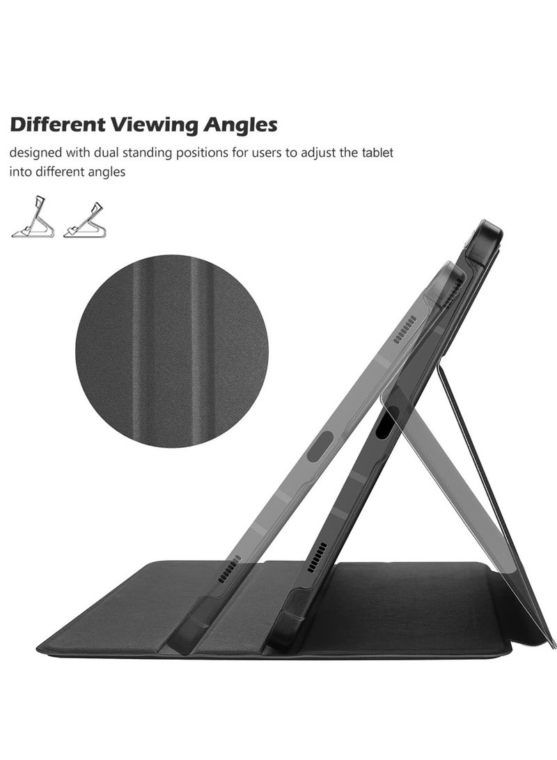 Procases Case For Galaxy Tab S7 Fe 5G 2021 S8 Plus 2022 S7 Plus 2020 12.4 Inch With S Pen Holder Smart Cover For 12.4 Inch Samsung Galaxy Tablet Sm X800 X806 T730 T736 T970 T975 T976 T978 Black - Image 4