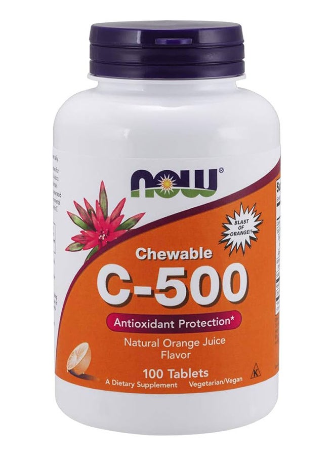 now C-500 Chew Orange Tabs 100S