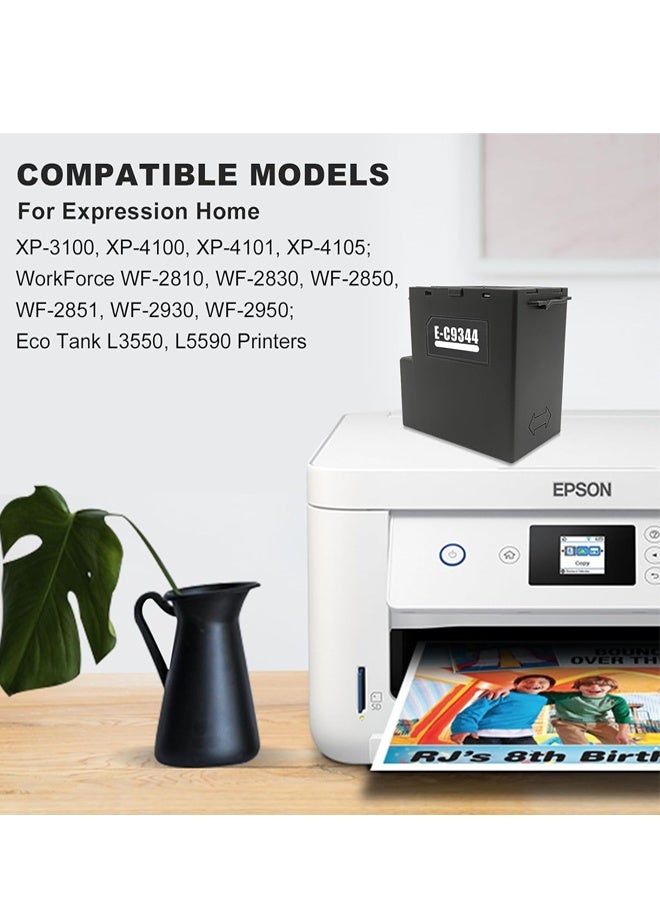 أوفيس ميكر C9344 Ink Maintenance Box, Maintenance Box Replacement for Epson Printer XP-3100 XP-4100 XP-4101 XP-4105 Workforce 810DWF WF-2830DWF WF-2850DWF WF-2930 WF-2950 WF-2851 L3550 L5590 - Image 2