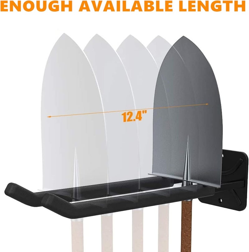TORACK 4 Pack Garage Storage System Hooks, Heavy Duty Wall Mount Tool Organizer, Chair Hanger Garage Storage Utility Hooks for Car Tires, Ladders, Chairs, Strollers, Power Tools, Garden Tools - Image 3