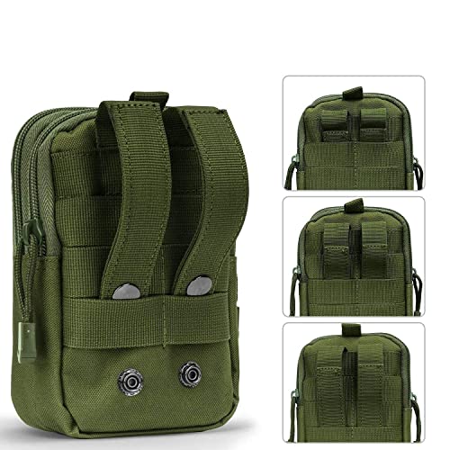 Styxon Tactical Waist Belt Bag Pouch Mobile Case Holder, 7 X 4.8. X 2.4 inch, Army Green - Image 4