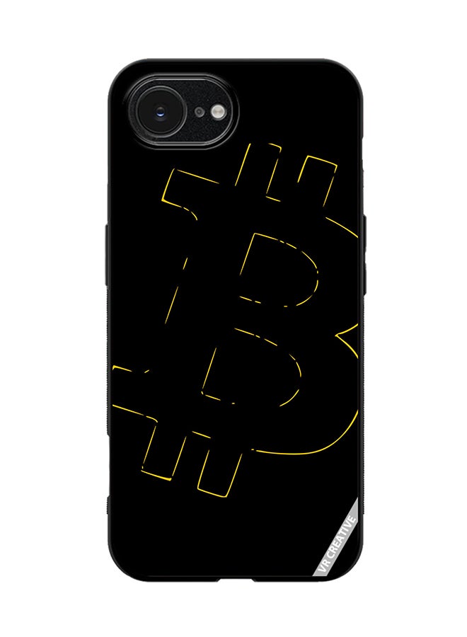 Protective Case Cover For Apple iPhone 16e Bitcoin Design Multicolour