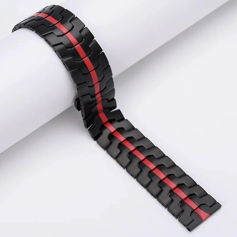 Eraysun Chic Stainless Steel Watch Band for Samsung Watch - 20mm 22mm Replacement Strap - Image 1