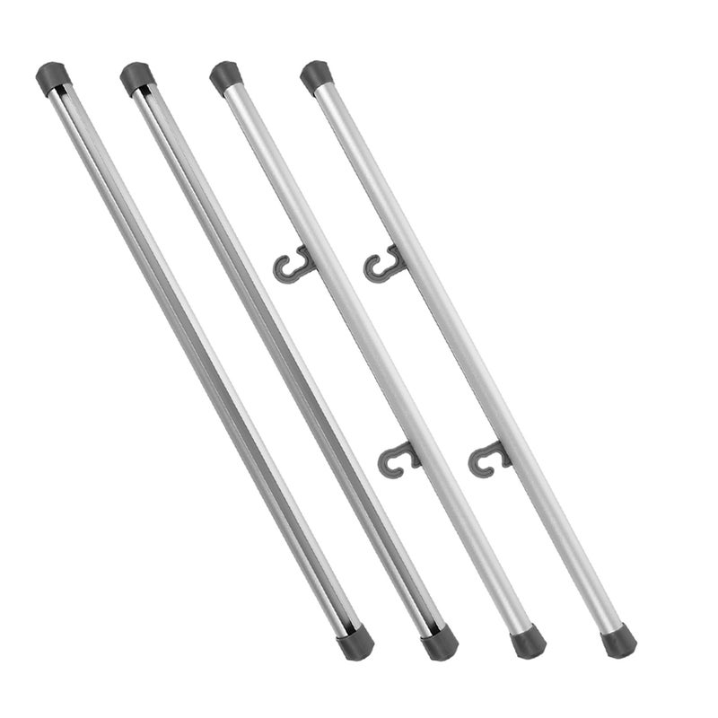 2 Pairs of Aluminum Alloy Hanging Scroll Wall Painting Frame Painting Posters Hanger Artwork Painting Hanging Rod Aluminum Alloy DIY Poster Hanger Frame - Image 1
