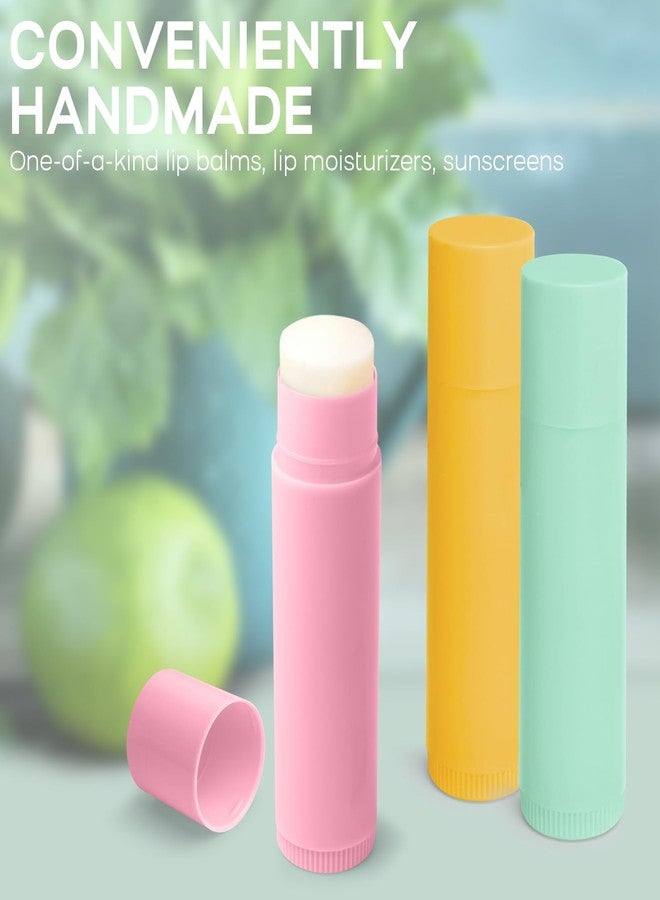JuLand 50 Packs Empty Lip Balm Tubes 5.5ml - Refillable Round Lipstick Containers and BPA Free, Leak-Free Lip Balm Empty Containers for DIY, White - Image 5