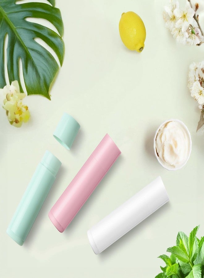 JuLand 50 Packs Empty Lip Balm Tubes 5.5ml - Refillable Round Lipstick Containers and BPA Free, Leak-Free Lip Balm Empty Containers for DIY, White - Image 4