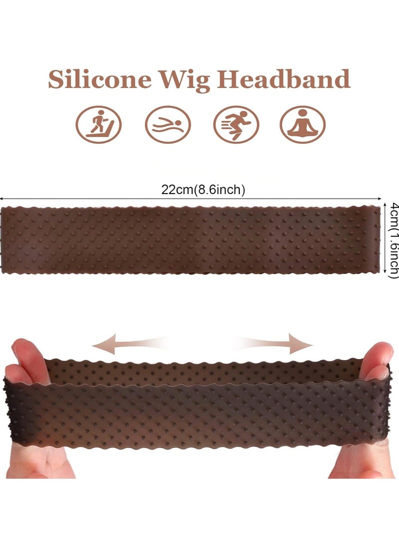 Estelle Wig Grip Band Non-Slip Silicone Wig Headband for Women Adjustable Wig Fix Seamless Wig Band Elastic Wig Gripper Cap for Lace Wigs to Hold Wig Black  - Image 3