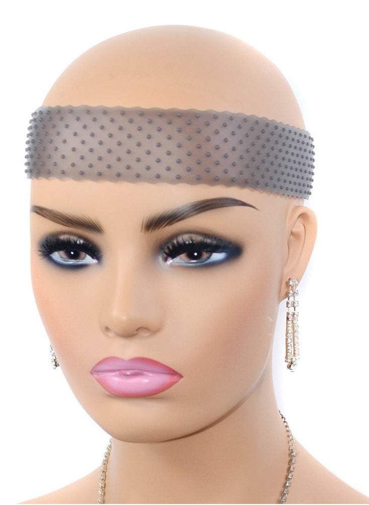 Estelle Wig Grip Band Non-Slip Silicone Wig Headband for Women Adjustable Wig Fix Seamless Wig Band Elastic Wig Gripper Cap for Lace Wigs to Hold Wig Black  - Image 1