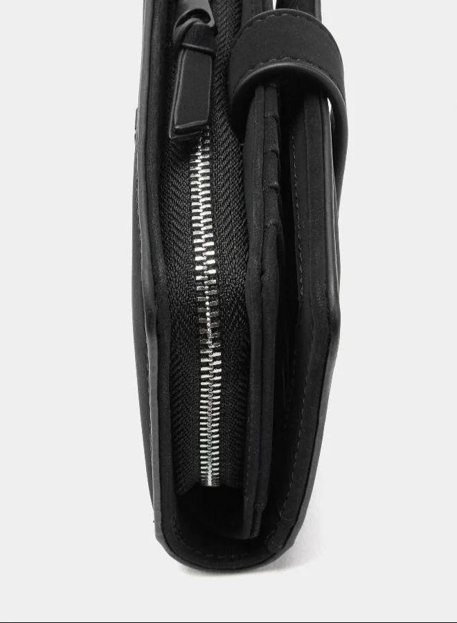 بارفوا محفظة عادية ذات نسيج ناعم