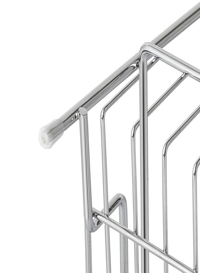 Vachan Creation Stainless Steel 2-Tier Kitchen Rack/Spice Shelf/Kitchen/Pantry Storage Organizer(Silver-Chrome) - Image 5