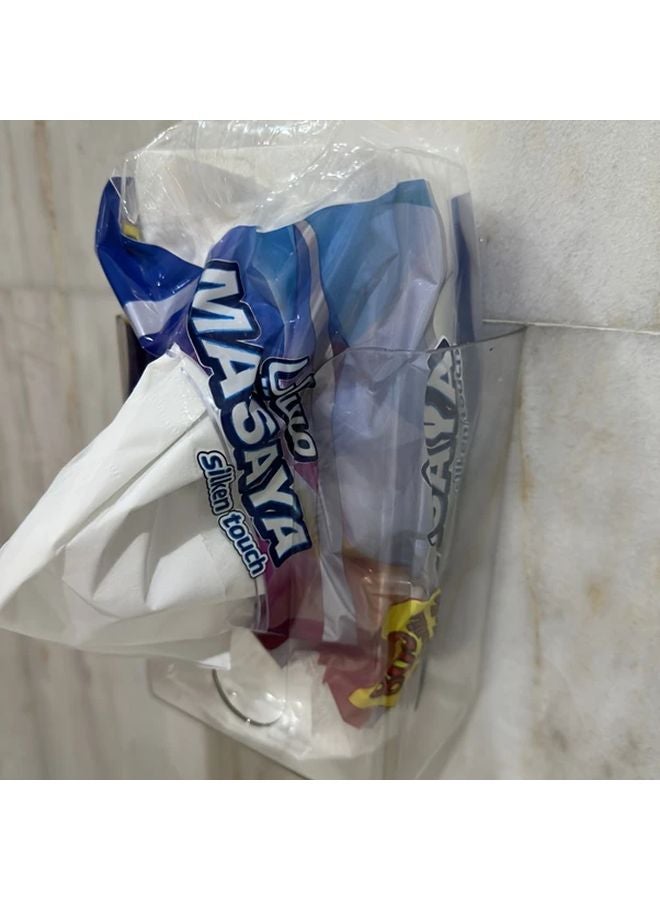 1pc Clear Modern Tissue Box Organizer Open Access Design Minimalist Countertop Storage - Image 5