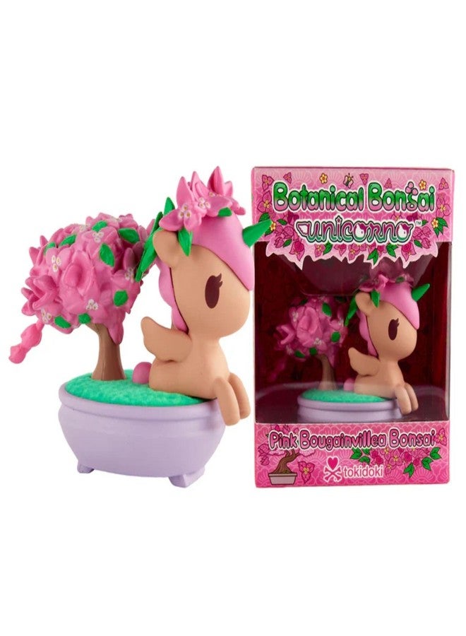 tokidoki™ Botanical Bonsai Unicorno™ Special Edition - Open-Box Mystery Figure Collectible Art for Kids Age 8+ and Adults - Small 2.75 Inch Vinyl Unboxing Mini Figurine Toy - Pink Bougainvillea Bonsai - Image 1