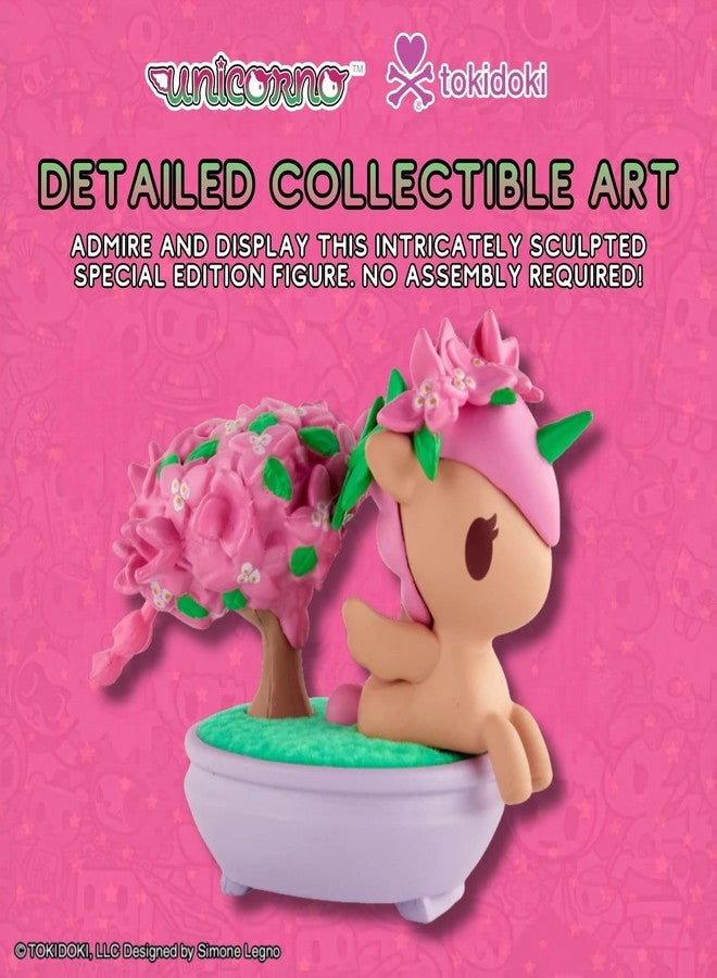 tokidoki™ Botanical Bonsai Unicorno™ Special Edition - Open-Box Mystery Figure Collectible Art for Kids Age 8+ and Adults - Small 2.75 Inch Vinyl Unboxing Mini Figurine Toy - Pink Bougainvillea Bonsai - Image 3