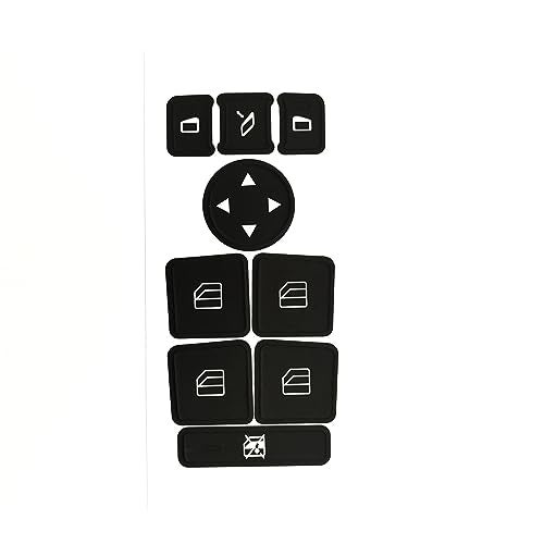 AtticZone Dash Button Repair Kit Stickers Decals Compatible with Benz 2008-2014, A B C E G CLS SL GLK Class, Style 1 - Image 3