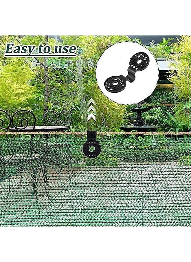 MVAQKLM  - 100 Pack Shade Cloth Heavy Duty Lock Grip Reusable Shade Cloth Plastic Clips Windproof Awning Clamp Tent Patio Plant Shade Grip for Sun Shade Net Gardening Clips Accessory - Image 1