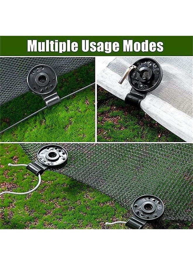 MVAQKLM  - 100 Pack Shade Cloth Heavy Duty Lock Grip Reusable Shade Cloth Plastic Clips Windproof Awning Clamp Tent Patio Plant Shade Grip for Sun Shade Net Gardening Clips Accessory - Image 1