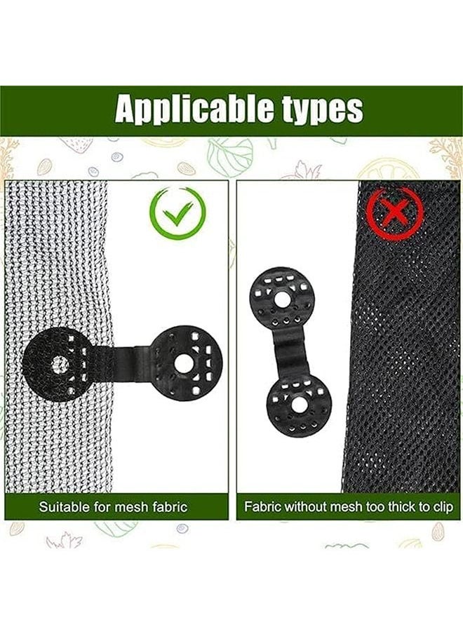 MVAQKLM  - 100 Pack Shade Cloth Heavy Duty Lock Grip Reusable Shade Cloth Plastic Clips Windproof Awning Clamp Tent Patio Plant Shade Grip for Sun Shade Net Gardening Clips Accessory - Image 1