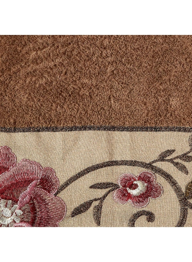 Popular Bath Bath Towels Larissa Collection 3Piece Set Rose Design - Image 2