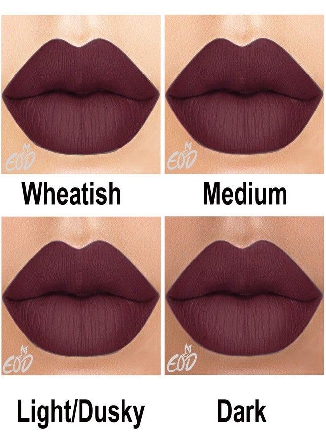 EOD® Ultra Soft Matte Lip Cream Liquid Lipstick Non Transfer(Chocolate Brown) - Image 4