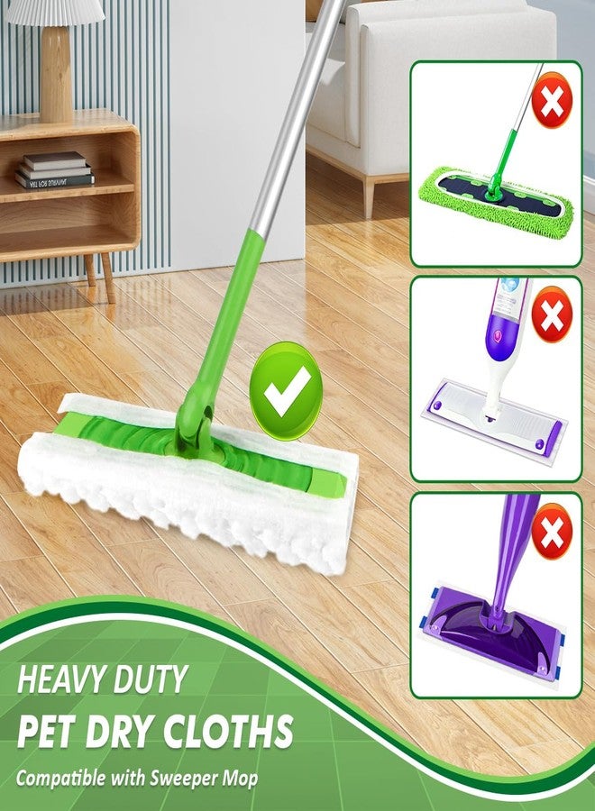 GLIMGLINT Heavy Duty Dry Sweeping Cloths for Floor Cleaning Pet Hair Removal Compatible with Swiffer Sweeper Mop, Mop Pads Refills, Disposable and Unscented, 100 Count - Image 2