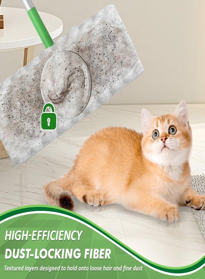 GLIMGLINT Heavy Duty Dry Sweeping Cloths for Floor Cleaning Pet Hair Removal Compatible with Swiffer Sweeper Mop, Mop Pads Refills, Disposable and Unscented, 100 Count - Image 4