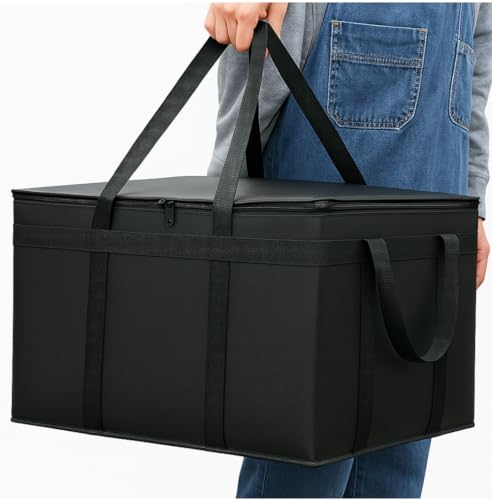 musbus Insulated Food Delivery Bag Cooler Bags Keep Food Warm Catering Therma for doordash Catering cooler bags insulated catering bag 22x14x13 therma catering shopper accessories hot XL XXL Pizza - Image 1