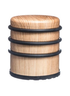Five Simply Smart High Quality Wooden and Plastic Door Stopper Beige and Black 8 x 6 x 7 cm 160307A 