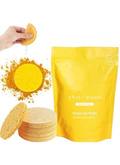 40PCS Turmeric Cleansing Pads, Kojic Acid and Turmeric Cleansing Pads for Face and Body Remove Excess Keratin