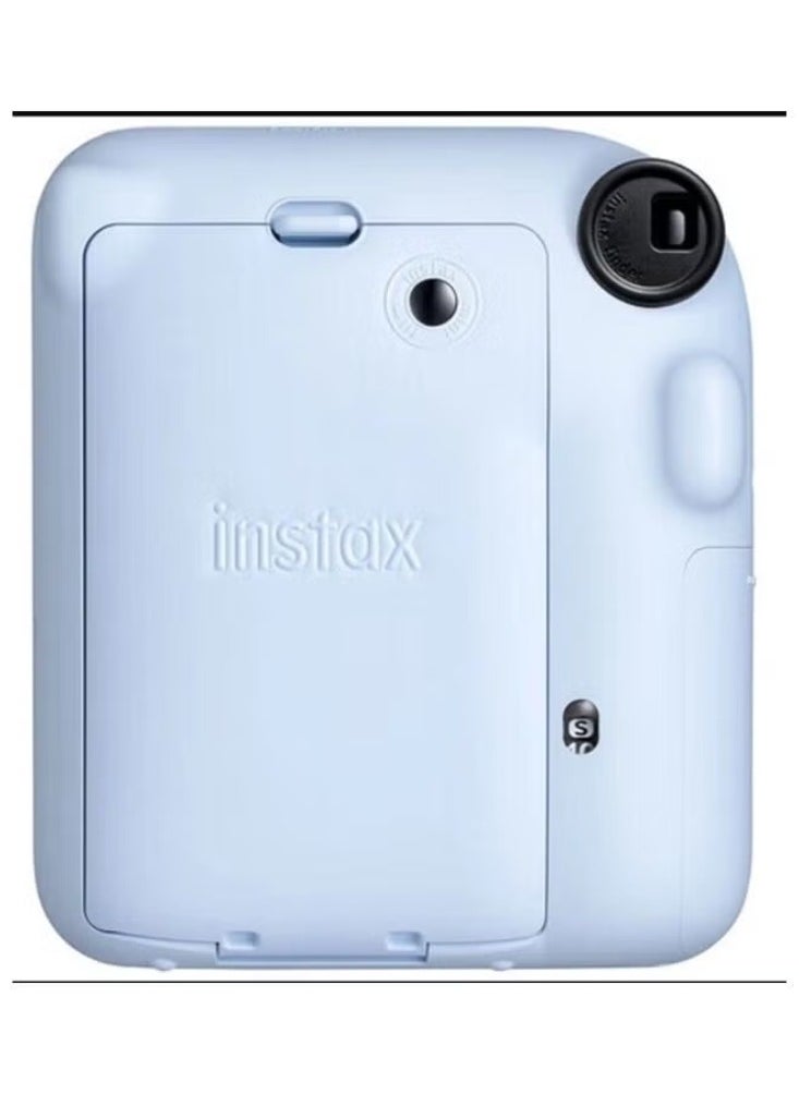Generic Instax Mini 12 Instant Film Camera With Pack Of 10 Films Pastel Blue  - Image 2