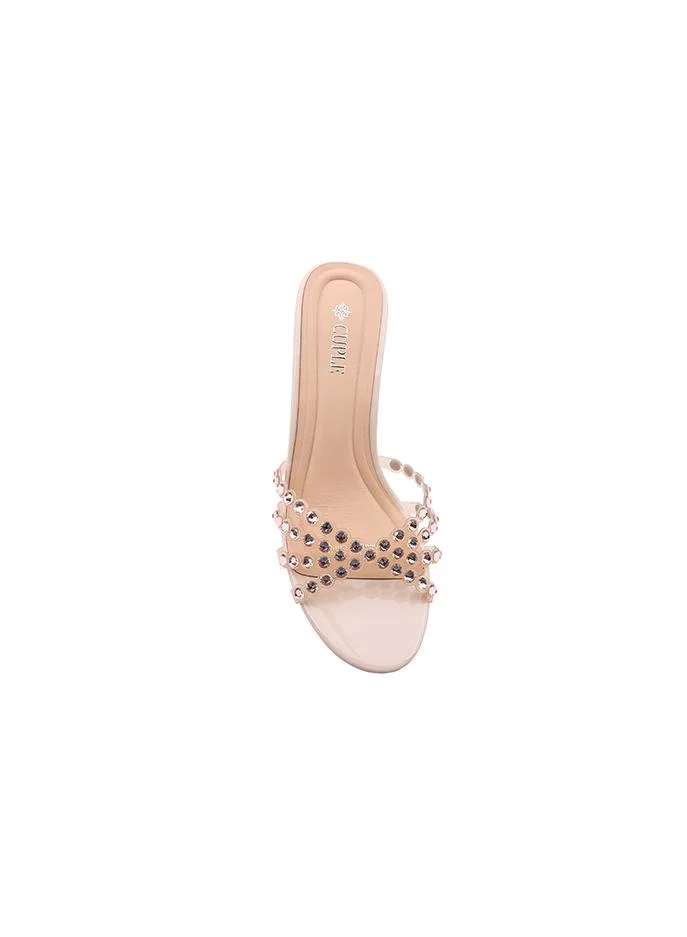 Cuple Nude Heel Slipper – Soft & Feminine for Women | Best Price UAE