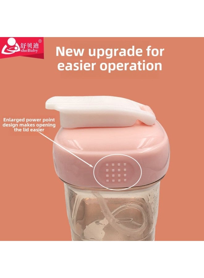 Suitable For Hege Bottle Straw Lid Hege Accessories Learning Drinking Cup Dustproof Drinking Cup Lid Drinking Cup Head Milk Bottle Cap-Color:Blister Card Sealed Packaging-Capacity:hg Straw Cup Lid-coral Red (cross Hole)